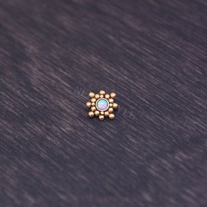 Dermal with opal and gold NWOT